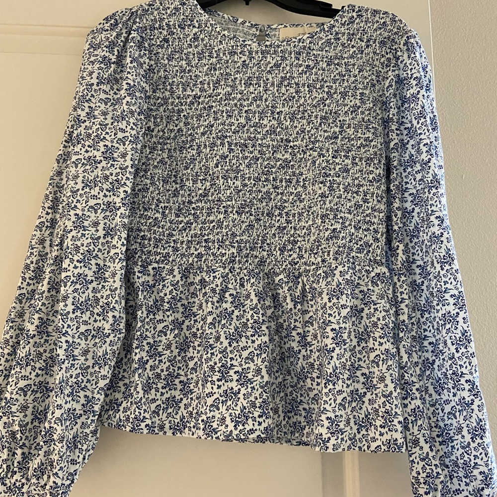 Target Universal Thread Ruched Peplum top size S